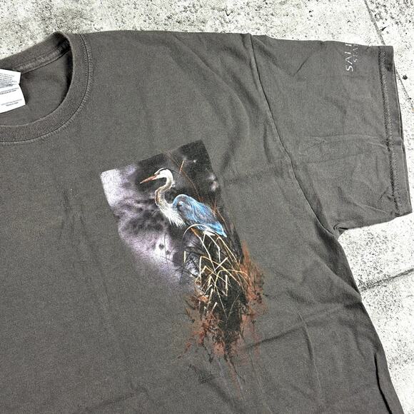 Blue Heron Bird Shirt Salt Fork State Park Ohio Size XL - Picture 5 of 5